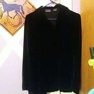 Andrea Viccaro black velvet jacket